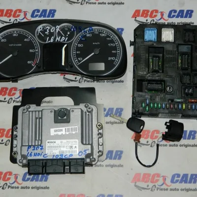 Calculator motor PEUGEOT 307 2001-2012 9658576080, vedere frontata