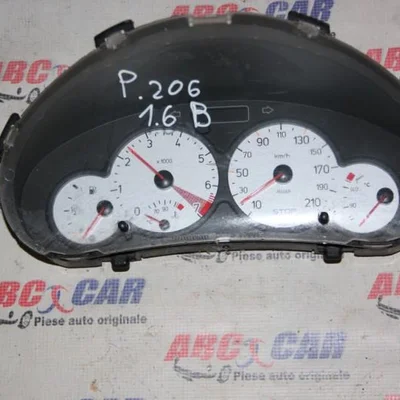 Ceasuri de bord PEUGEOT 206 1998-2012 9651740580, vedere frontata