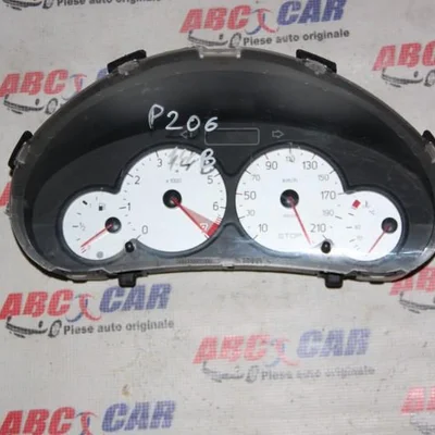Ceasuri de bord PEUGEOT 206 1998-2012 9655976380, vedere frontata