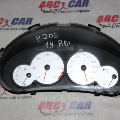 Ceasuri de bord PEUGEOT 206 1999-2009 9651740280, vedere frontata