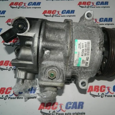 Compresor clima VOLKSWAGEN PASSAT B6 Variant 2005-2011 1K0820859F, vedere frontata