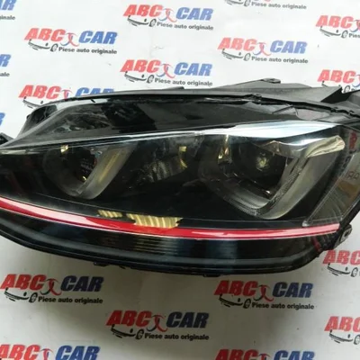Far stanga Bi-Xenon Led VOLKSWAGEN GOLF VII 2012-2017 5G1941751A, vedere frontata