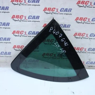 Geam fix stanga spate langa luneta PEUGEOT 407 SW 2004-2010, vedere frontata