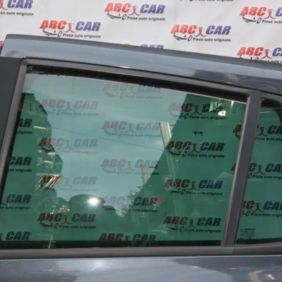 Geam mobil usa stanga spate RENAULT CLIO III 2005-2014, vedere frontata