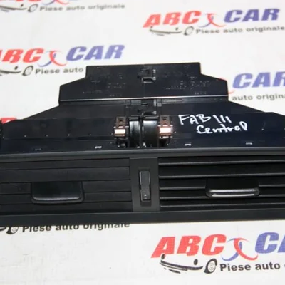 Grila ventilatie bord centrala SKODA FABIA III 2014-2022 6V0820951C, vedere frontata