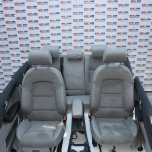 Interior din piele + alcantara gri AUDI A3 2003-2013, vedere frontata