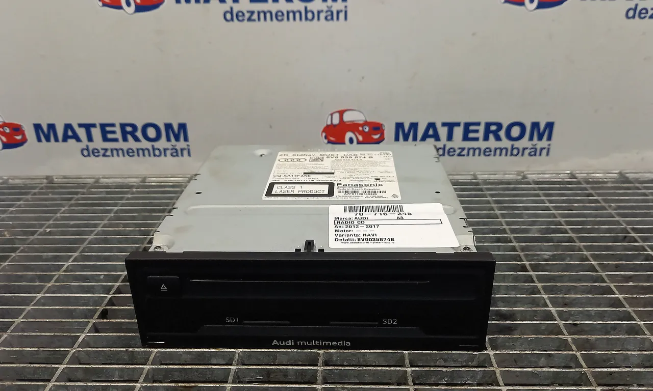 RADIO CD AUDI A3 2012-2020