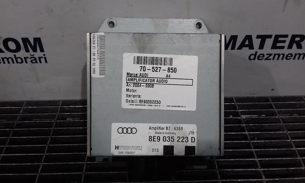 AMPLIFICATOR AUDIO AUDI A4 B7 Avant 2004-2008