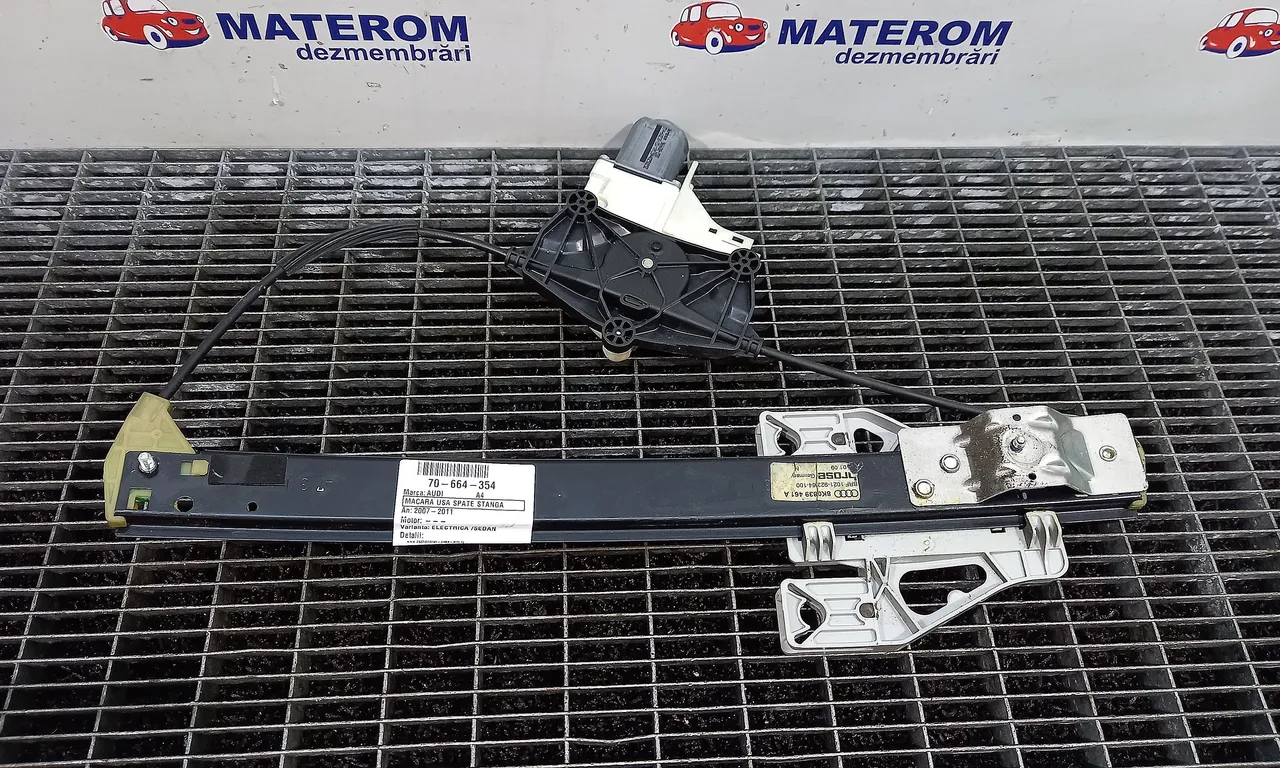 MACARA USA SPATE STANGA AUDI A4 B8 2007-2017