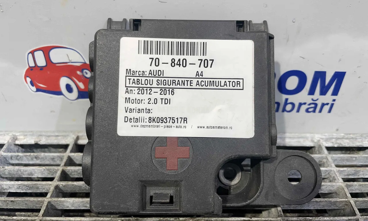 TABLOU SIGURANTE ACUMULATOR AUDI A4 B8 2007-2017