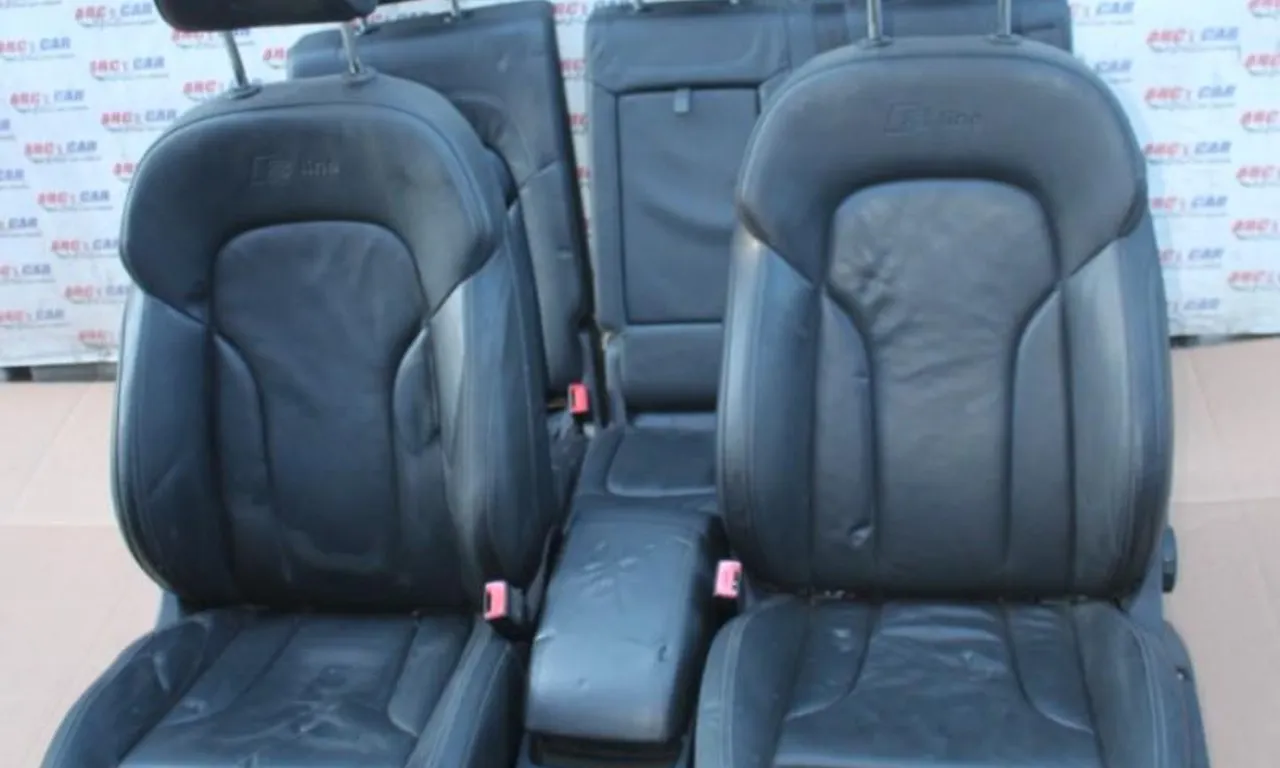 Interior din piele neagra AUDI A4 B8 2007-2017