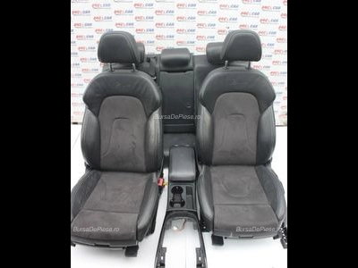 Interior din piele si alcantara S-Line AUDI A4 B8 2007-2017, vedere frontata