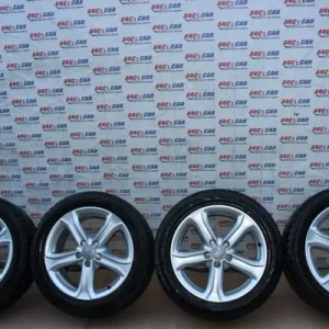 Set jante aliaj R17 AUDI A4 B8 2007-2017 8K0601025BK, vedere frontata