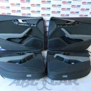 Set tapiterii usi piele alcantara AUDI A4 B9 2015-2019, vedere frontata