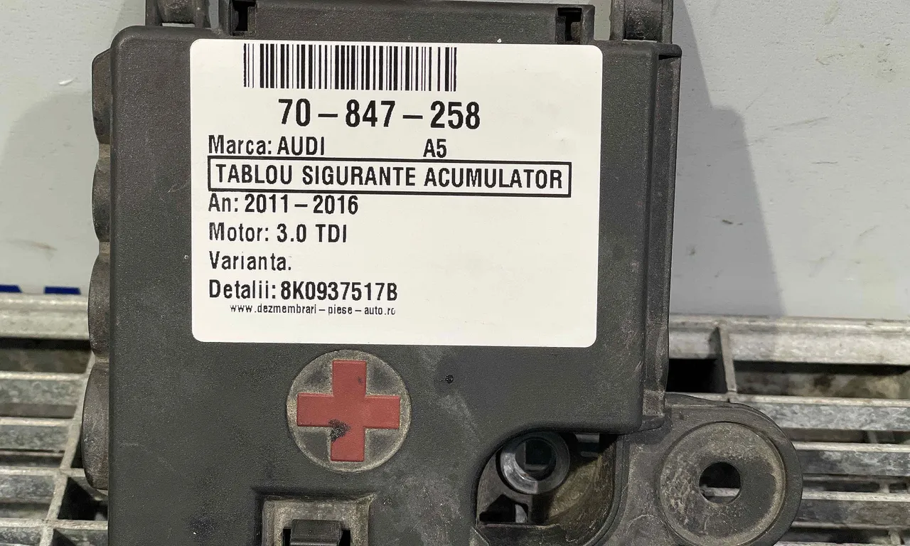 TABLOU SIGURANTE ACUMULATOR AUDI A5 2007-2017