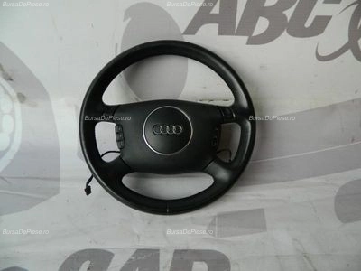 Volan piele cu comenzi AUDI A6 C5 Avant 1997-2006, vedere frontata