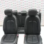 Interior piele neagra AUDI A6 C7 2010-2019, vedere frontata