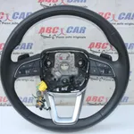 Volan din piele cu comenzi, padele AUDI Q7 2015-2026 4M8419091AJ, vedere frontata