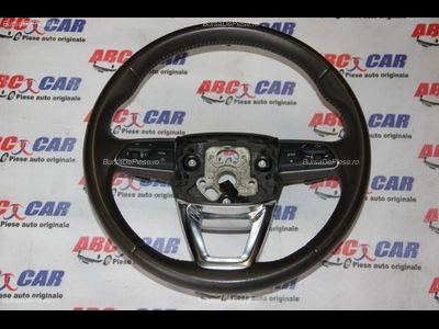 Volan din piele cu comenzi si padele AUDI Q7 2015-2026 oe 4M0419091B, vedere frontata