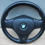 Volan din piele cu comenzi BMW 1 2003-2013, vedere frontata