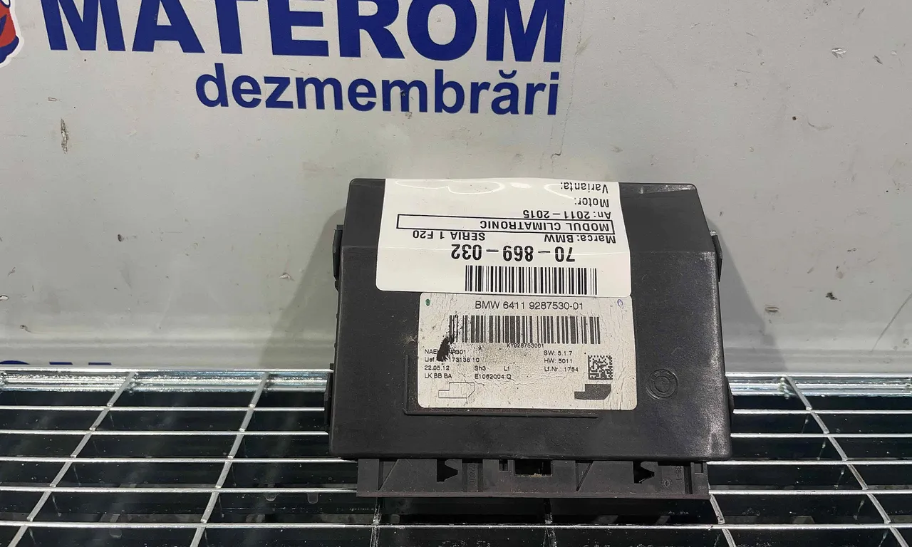 MODUL CLIMATRONIC BMW 1 2011-2019