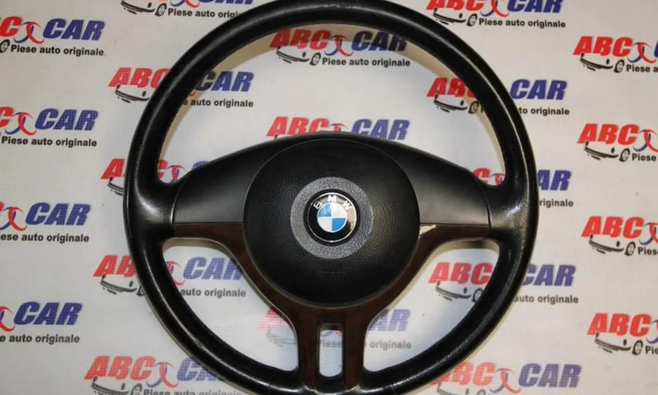 Volan din piele+mahon cu airbag BMW 3 1998-2006