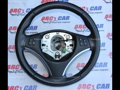 Volan din piele cu comenzi BMW 3 2004-2012, vedere frontata