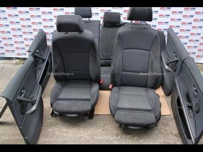 Interior sport textil cu piele alcantara BMW 3 2004-2012, vedere frontata