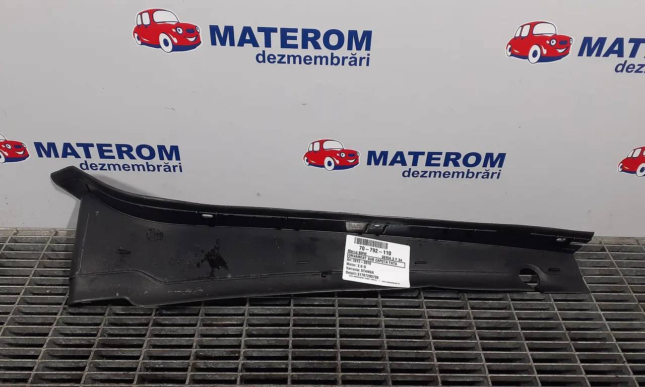 ORNAMENT SUB CAPOTA FATA BMW 3 2012-2016