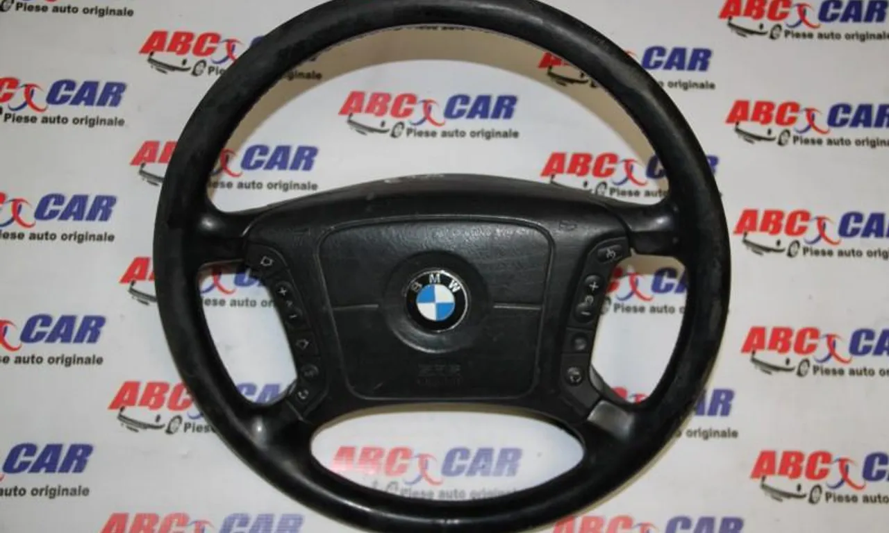 Volan din piele cu comenzi+airbag BMW 5 1995-2003