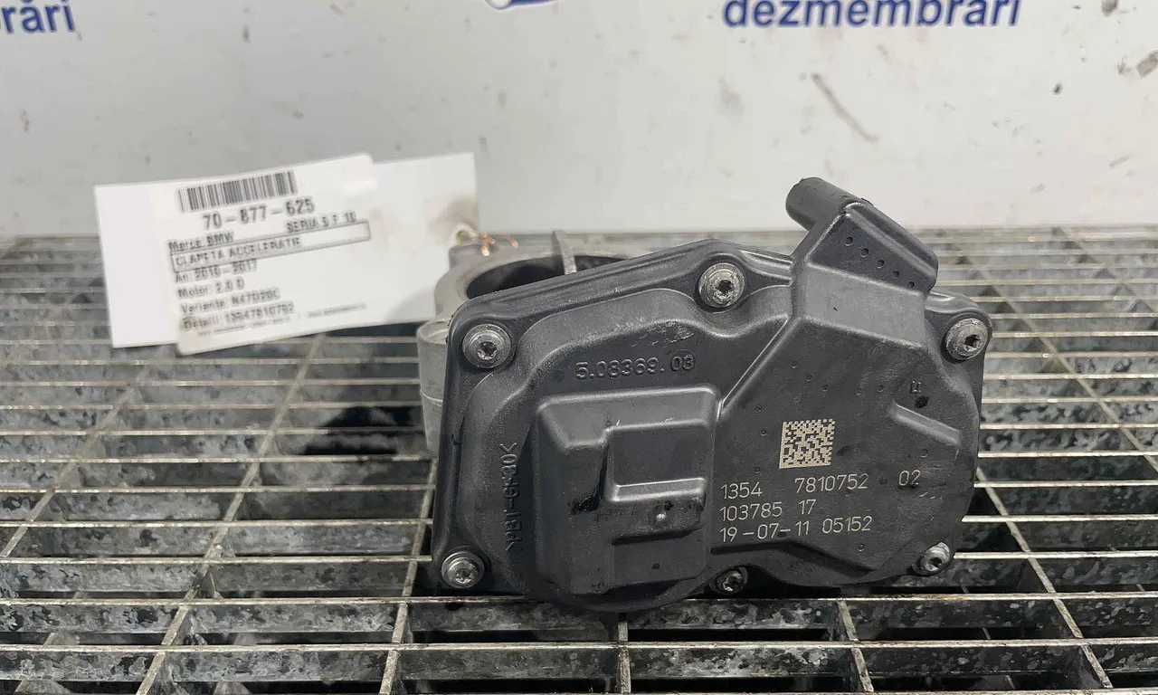 CLAPETA ACCELERATIE BMW 5 2009-2017