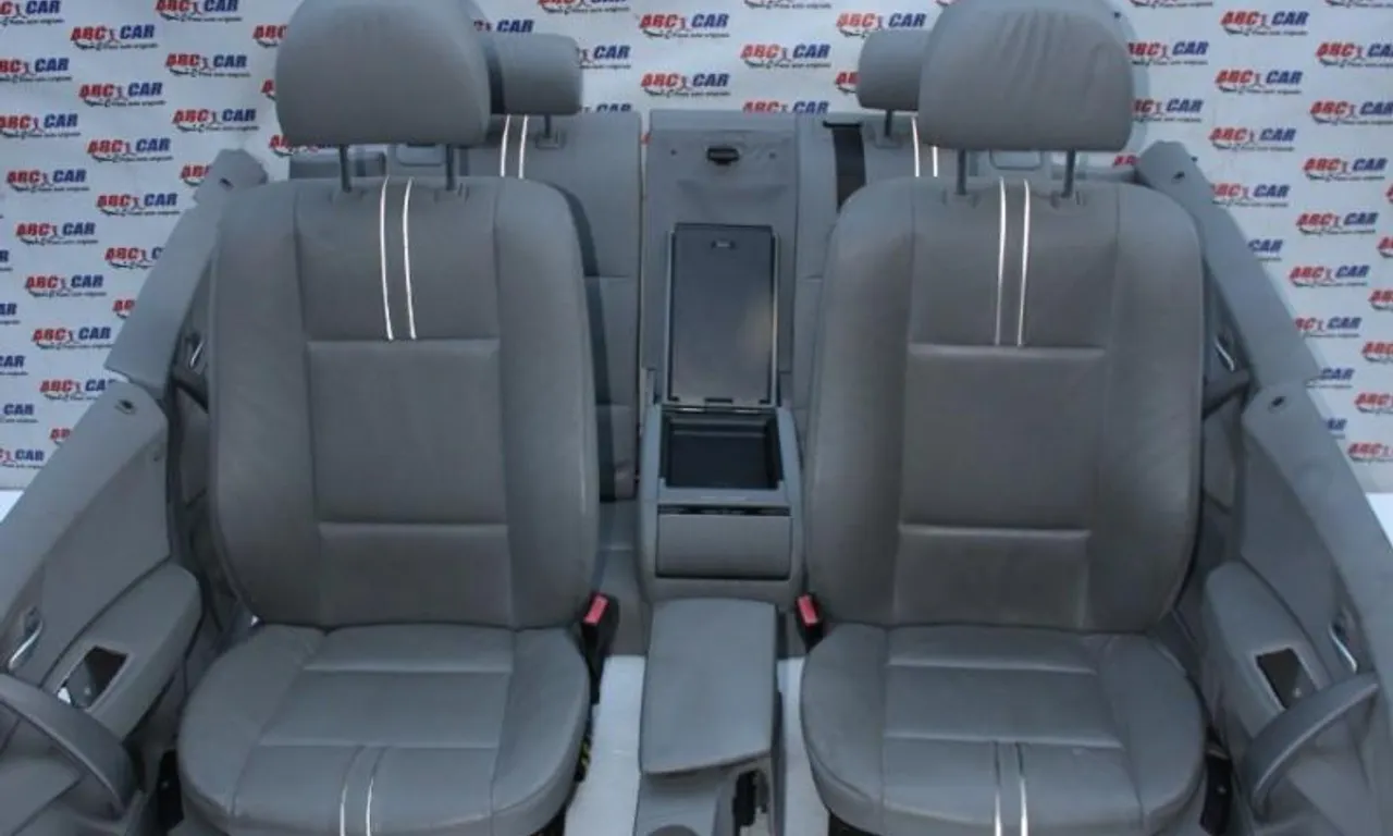 Interior din piele gri cu incalzire BMW X3 2003-2011