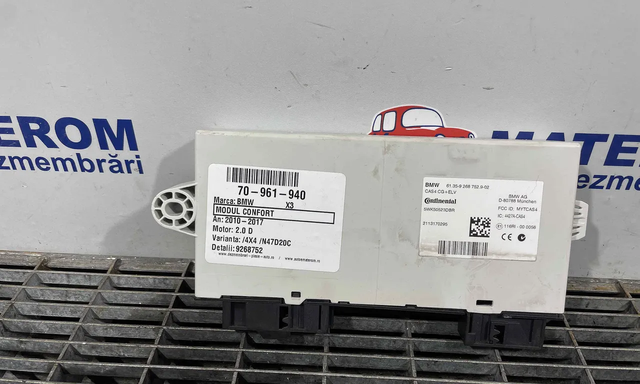 MODUL CONFORT BMW X3 2010-2017