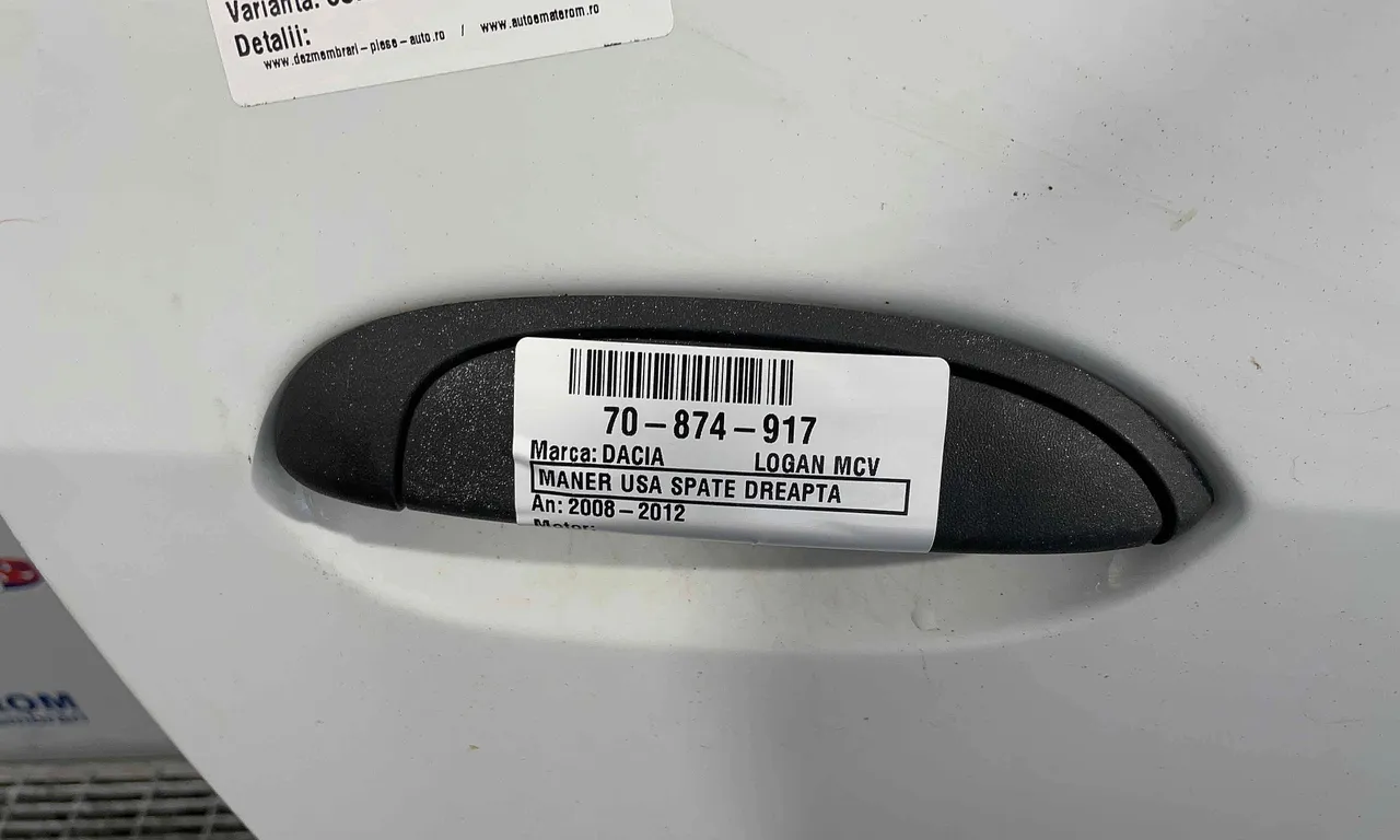 MANER USA SPATE DREAPTA DACIA LOGAN 2007-2012