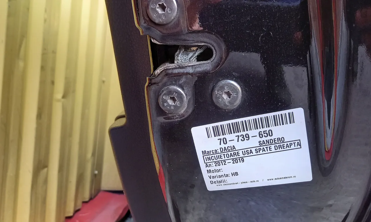 INCUIETOARE USA SPATE DREAPTA DACIA SANDERO II 2012-2019