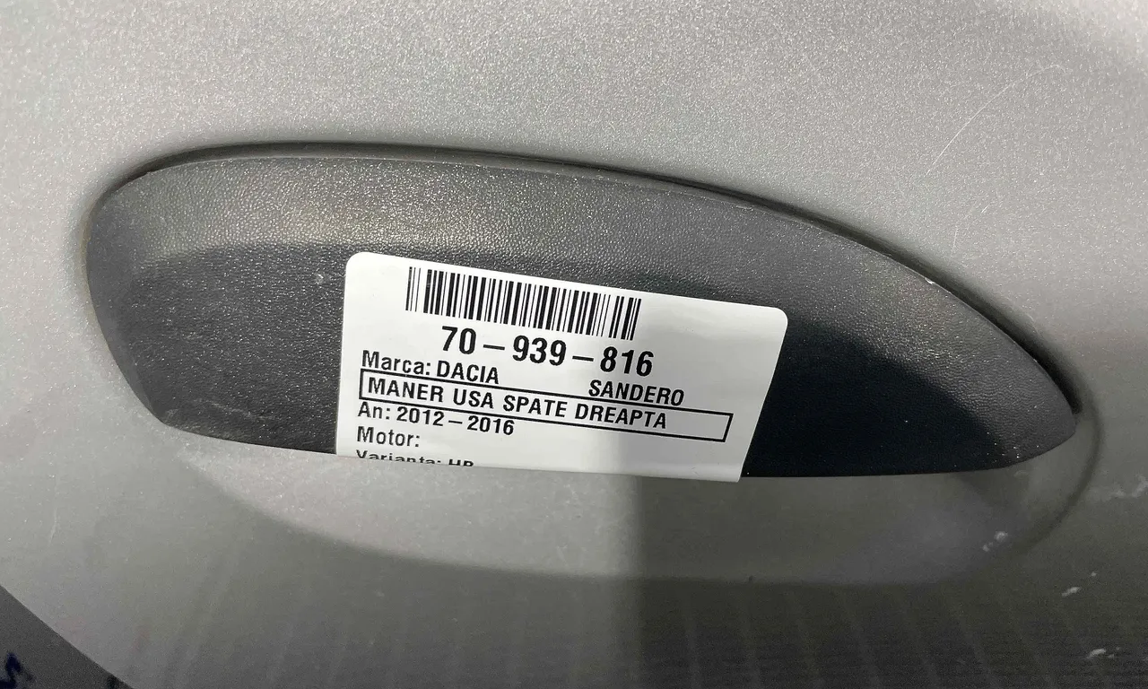 MANER USA SPATE DREAPTA DACIA SANDERO II 2012-2016