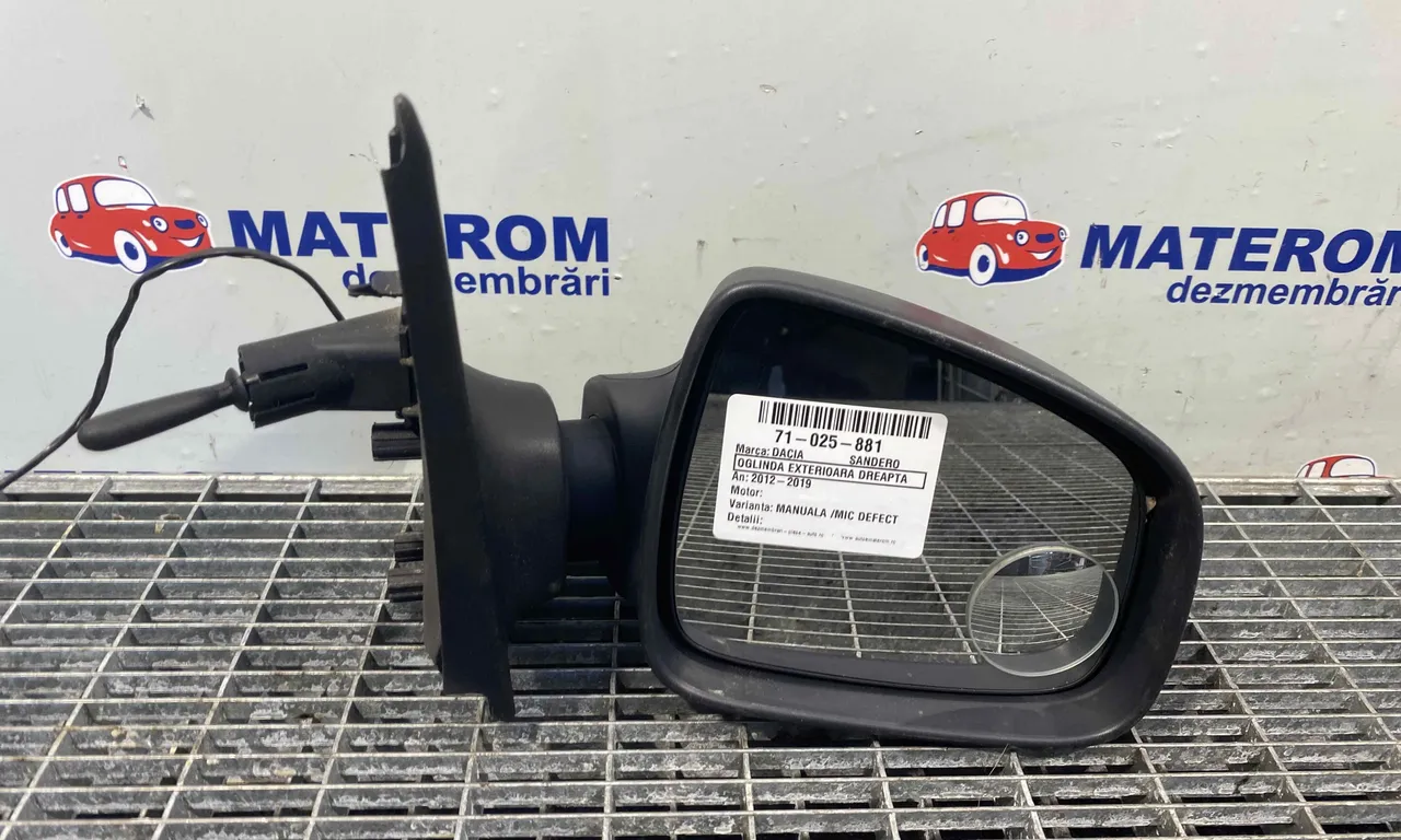 OGLINDA EXTERIOARA DREAPTA DACIA SANDERO II 2012-2019