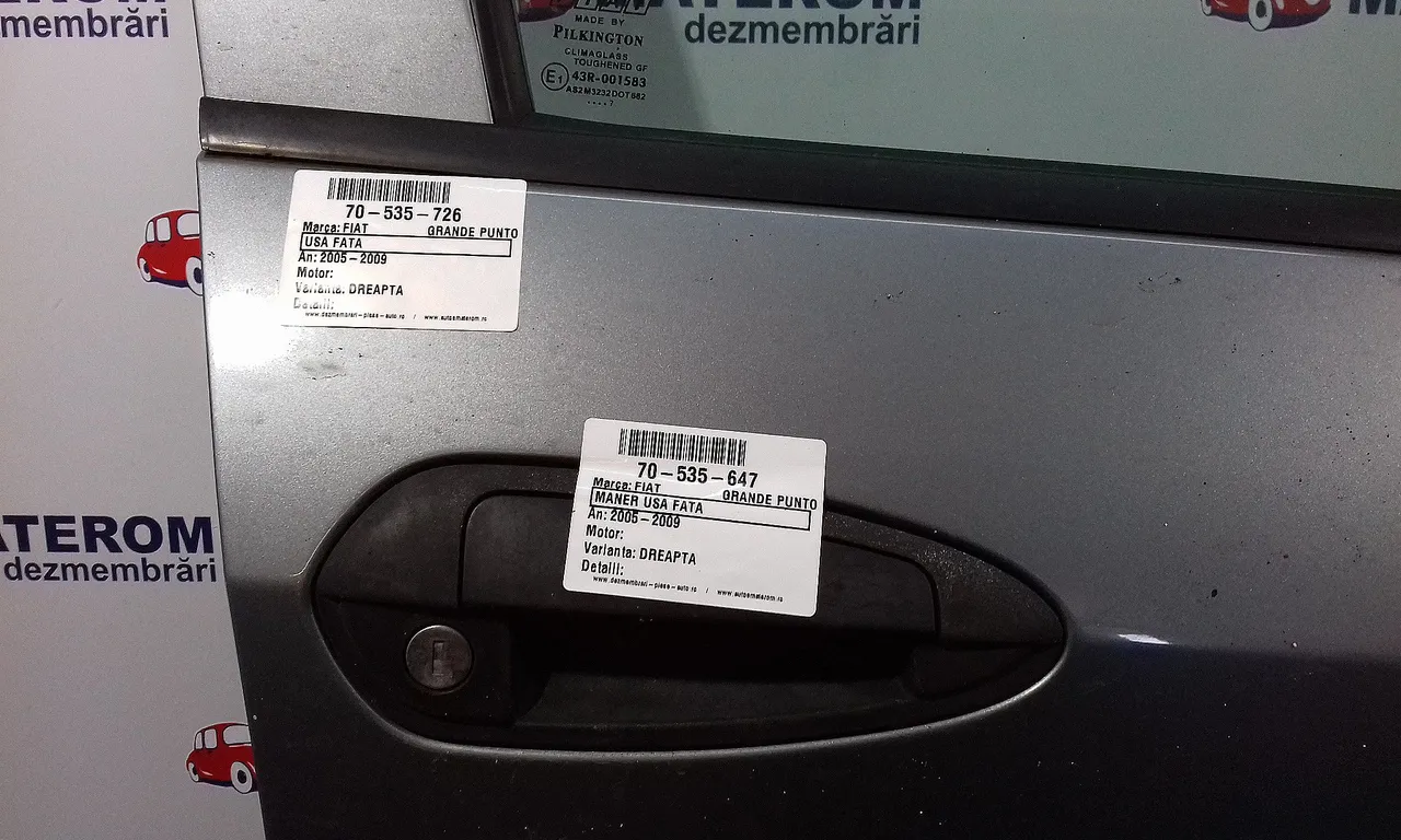 MANER USA FATA DREAPTA FIAT GRANDE PUNTO 2005-2009