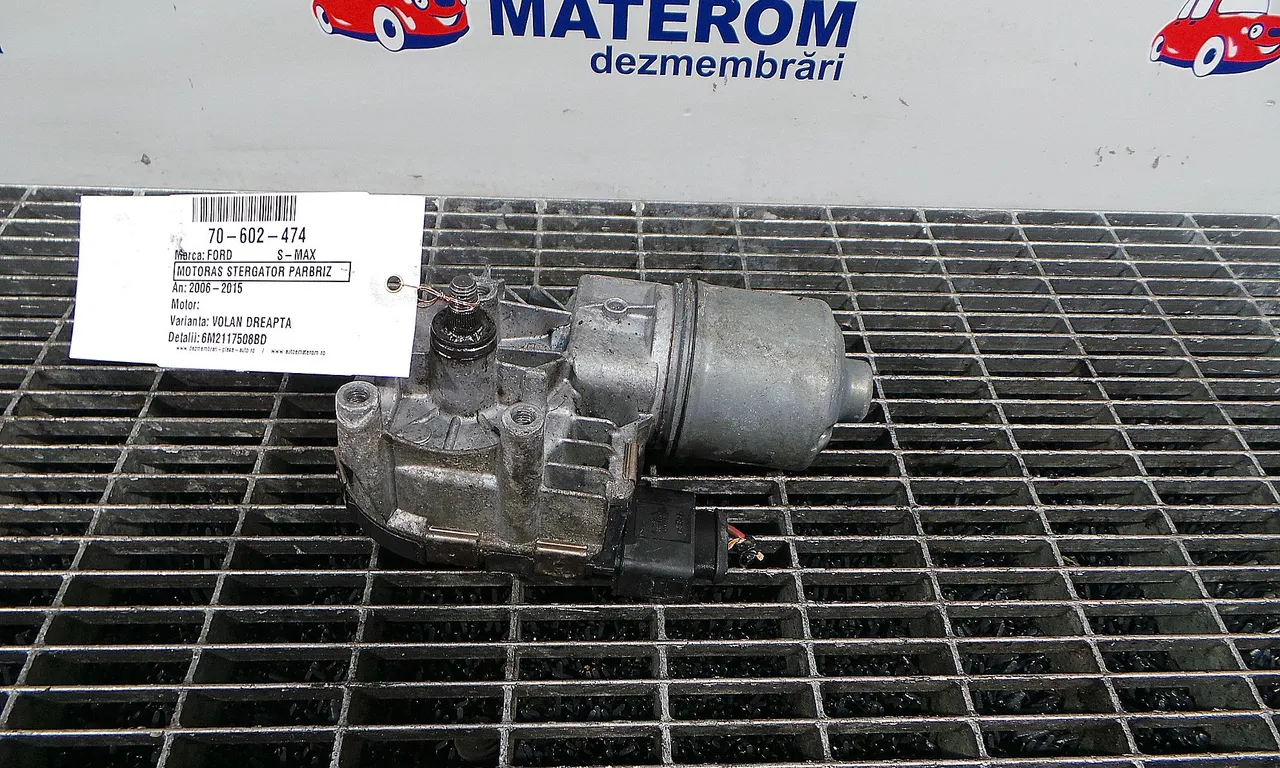 MOTORAS STERGATOR PARBRIZ FORD S-MAX 2006-2014