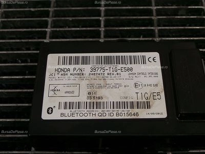 MODUL BLUETOOTH HONDA CR-V IV 2.2 2012-2016 oe 39775T1GE500, vedere frontata