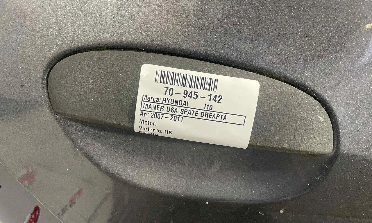 MANER USA SPATE DREAPTA HYUNDAI i10 I 2007-2018