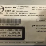 RADIO CD MAZDA 6 2.2 D 2012-2016 oe-GKK966DV0B, vedere laterala