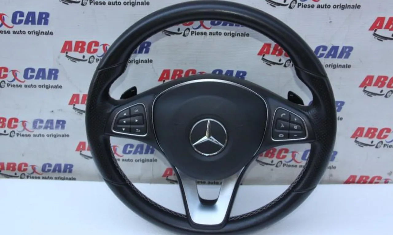 Volan din piele cu comenzi si padele MERCEDES A-CLASS 2012-2018