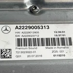 AMPLIFICATOR AUDIO MERCEDES C-CLASS C 350 e (205.047) 2013-2023 oe-A2229005313, vedere laterala