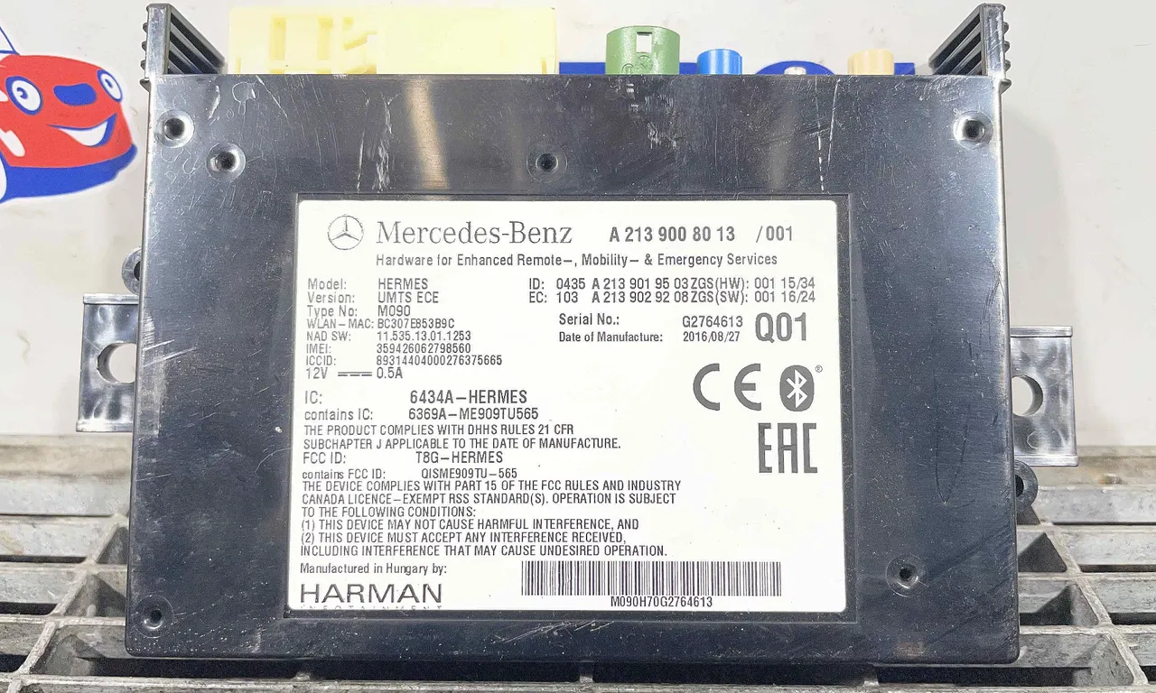 MODUL BLUETOOTH MERCEDES E-CLASS 2016-2020
