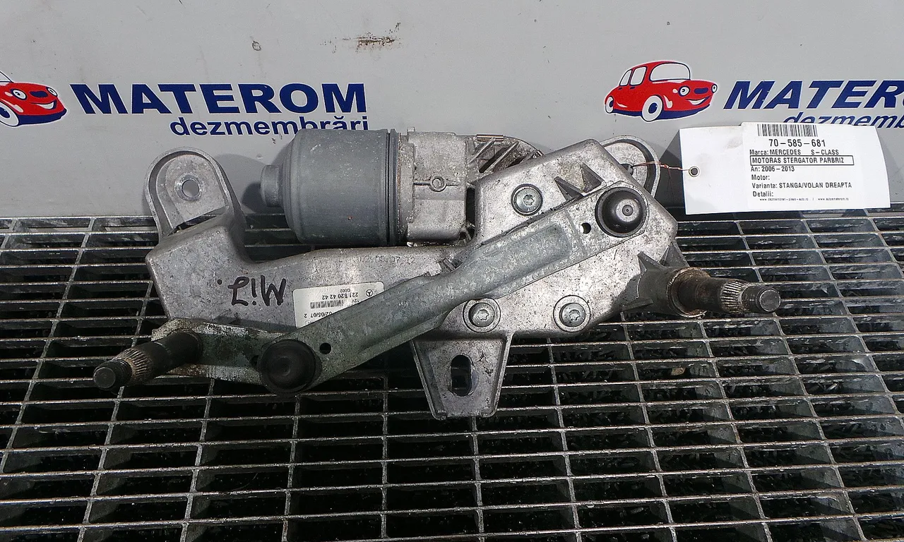 MOTORAS STERGATOR PARBRIZ MERCEDES S-CLASS 2006-2013