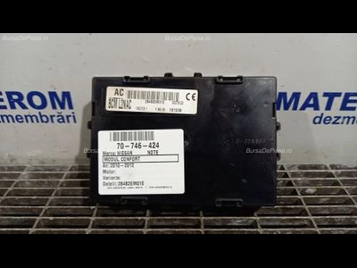 MODUL CONFORT NISSAN NOTE 1.4 2005-2013 oe 284B2EM01E, vedere frontata