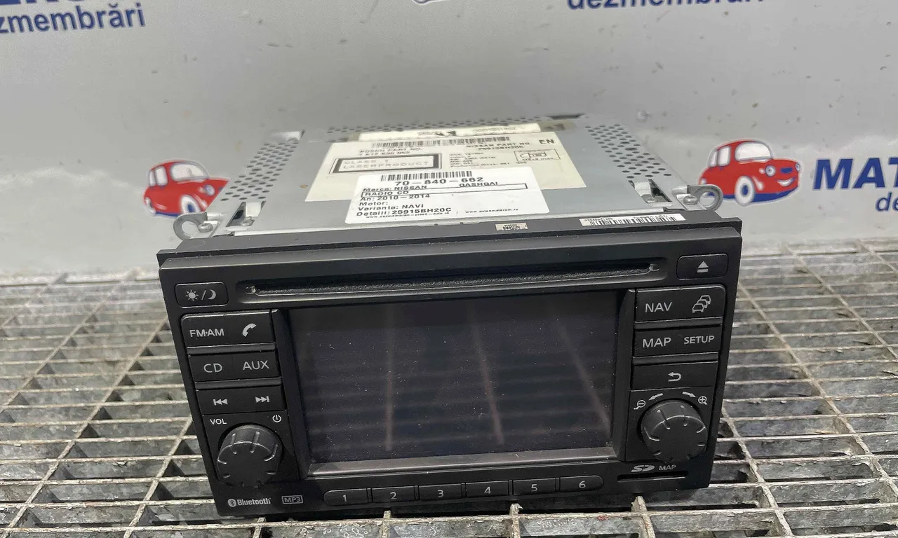 RADIO CD NISSAN QASHQAI I 2006-2015