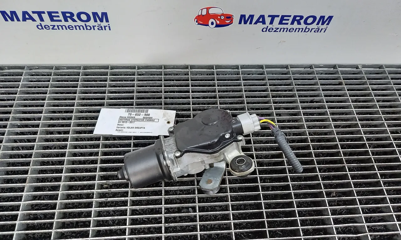 MOTORAS STERGATOR PARBRIZ NISSAN QASHQAI II 2013-2017