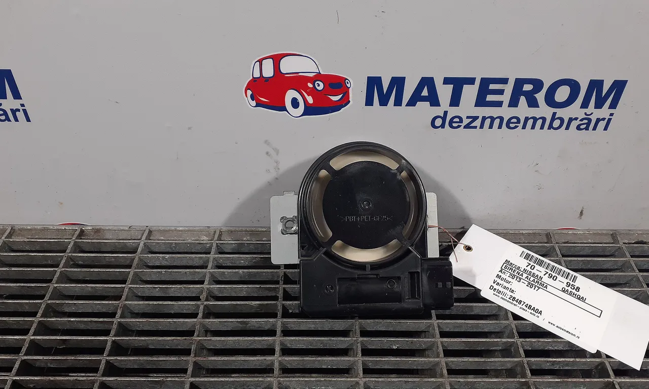 SIRENA ALARMA NISSAN QASHQAI II 2013-2017